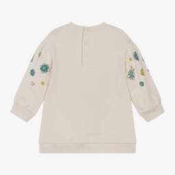 Mayoral-Girls Ivory Jersey Dress | Childrensalon Outlet