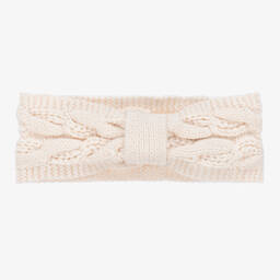 Mayoral-Кремовая вязаная повязка на голову | Childrensalon Outlet