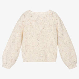 Mayoral-Кремовый вязаный свитер для девочек | Childrensalon Outlet