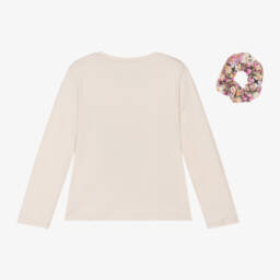 Mayoral-Girls Ivory Long Sleeve Top Set | Childrensalon Outlet