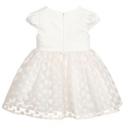 Mayoral-Girls Ivory Organza Dress | Childrensalon Outlet