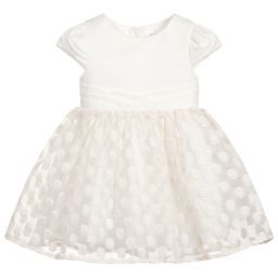 Mayoral-Girls Ivory Organza Dress | Childrensalon Outlet