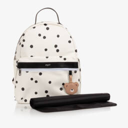 Mayoral-Girls Ivory Polka Dot Backpack | Childrensalon Outlet
