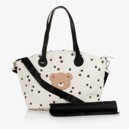 Mayoral-Girls Ivory Polka Dot Nappy Bag | Childrensalon Outlet