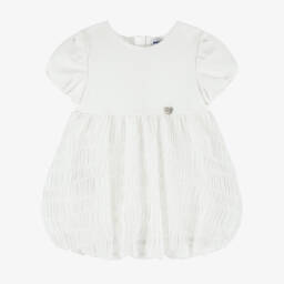 Mayoral-Girls Ivory Puff Skirt Dress | Childrensalon Outlet