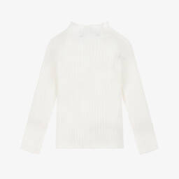 Mayoral-توب بياقة لون عاجي للبنات | Childrensalon Outlet