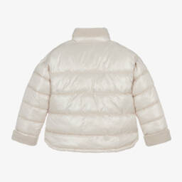 Mayoral-Girls Ivory Sherpa Jacket | Childrensalon Outlet