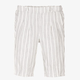 Mayoral-Кремовые брюки в полоску для девочек | Childrensalon Outlet