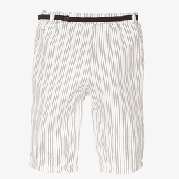 Mayoral-Кремовые брюки в полоску для девочек | Childrensalon Outlet