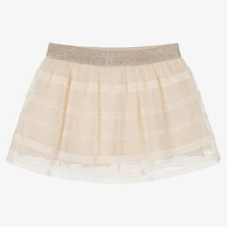 مايورال-فستان تول ودانتيل لون عاجي | Childrensalon Outlet