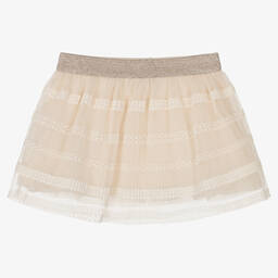 مايورال-فستان تول ودانتيل لون عاجي | Childrensalon Outlet