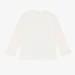 Mayoral-Girls Ivory Turtleneck Top | Childrensalon Outlet