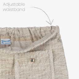 Mayoral-Бежево-кремовые скорты для девочек | Childrensalon Outlet