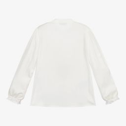Mayoral-Girls Ivory Viscose Blouse | Childrensalon Outlet