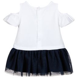 Mayoral-Girls Jersey & Tulle Dress | Childrensalon Outlet