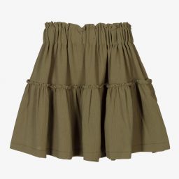 Mayoral-Юбка цвета хаки для девочек | Childrensalon Outlet