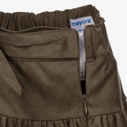 مايورال-شورت سكورت شمواه لون أخضر كاكي للبنات | Childrensalon Outlet