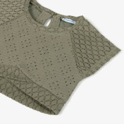 مايورال-توب محبوك كاكي للبنات | Childrensalon Outlet