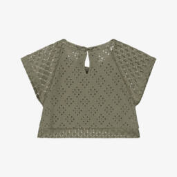 مايورال-توب محبوك كاكي للبنات | Childrensalon Outlet