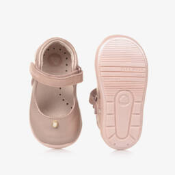 Mayoral-Girls Leather Pink First Walkers | Childrensalon Outlet