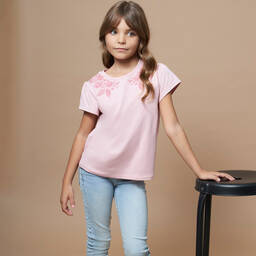 Mayoral-Girls Light Blue Skinny Denim Jeggings | Childrensalon Outlet