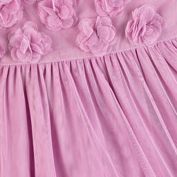 Mayoral-Girls Lilac Pink Tulle Dress | Childrensalon Outlet