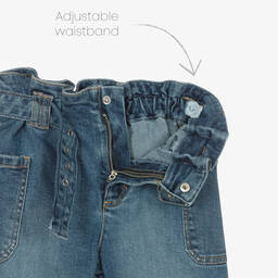 مايورال-جينز قطن دنيم لون أزرق للبنات | Childrensalon Outlet