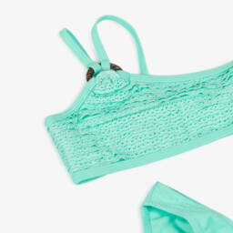 Mayoral-مايوه أخضر فاتح للبنات مع كشكشات | Childrensalon Outlet