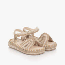 Mayoral-Girls Natural Jute Platform Espadrilles | Childrensalon Outlet