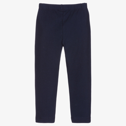 مايورال-ليغنغز قصير قطن جيرسي لون كحلي للبنات | Childrensalon Outlet