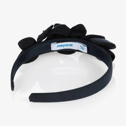 مايورال-طوق للشعر جلد شامواه لون كحلي للبنات | Childrensalon Outlet