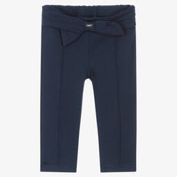 Mayoral-بنطلون أطفال بناتي فيسكوز جيرسي لون كحلي | Childrensalon Outlet