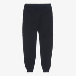 Mayoral-Girls Navy Blue Knitted Joggers | Childrensalon Outlet