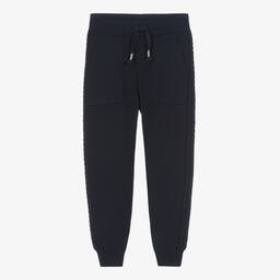 Mayoral-Girls Navy Blue Knitted Joggers | Childrensalon Outlet
