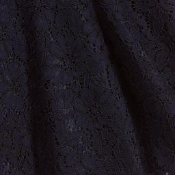 Mayoral-Girls Navy Blue Lace Dress | Childrensalon Outlet