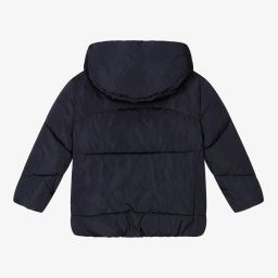 Mayoral-Girls Navy Blue Puffer Jacket | Childrensalon Outlet