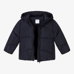 Mayoral-Girls Navy Blue Puffer Jacket | Childrensalon Outlet