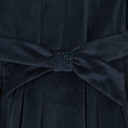 Mayoral-Синее бархатное платье для девочек | Childrensalon Outlet