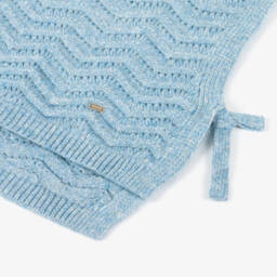Mayoral-Girls Pale Blue Knitted Vest | Childrensalon Outlet