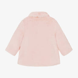 Mayoral Newborn-Girls Pale Pink Plush Coat | Childrensalon Outlet