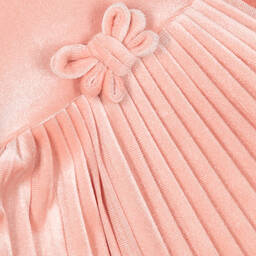 Mayoral-Розовое велюровое платье | Childrensalon Outlet