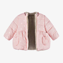 Mayoral-Розово-бежевая двусторонняя куртка | Childrensalon Outlet