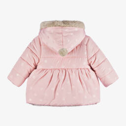 Mayoral-Розово-бежевая двусторонняя куртка | Childrensalon Outlet