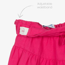 Mayoral-Girls Pink Broderie Anglaise Shorts | Childrensalon Outlet