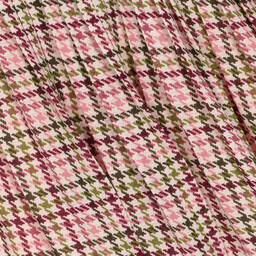 Mayoral-Girls Pink Chiffon Houndstooth Dress | Childrensalon Outlet