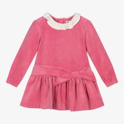 Mayoral-Girls Pink Corduroy Dress | Childrensalon Outlet
