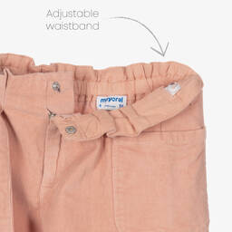 Mayoral-شورت قطن كوردروي لون زهري للبنات | Childrensalon Outlet