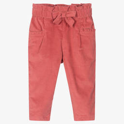 Mayoral-Girls Pink Corduroy Trousers | Childrensalon Outlet