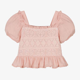 مايورال-بلوز مزيج قطن لون زهري للبنات | Childrensalon Outlet