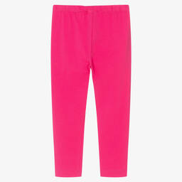 Mayoral-ليقنز  قصير قطن مستدام جيرسي لون زهري فيوشيا للبنات | Childrensalon Outlet